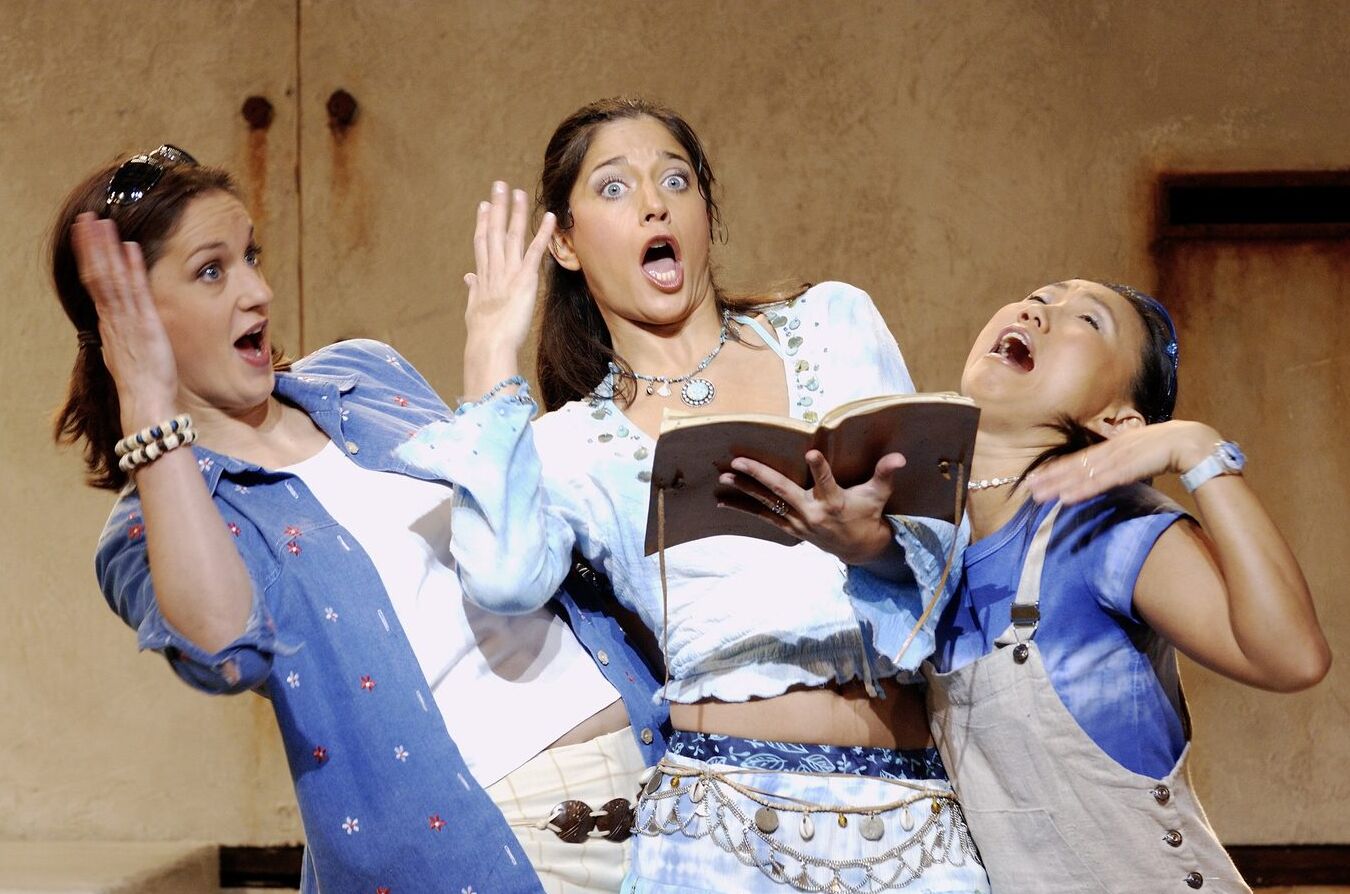 Sasha als Sophie in de musical Mamma Mia!