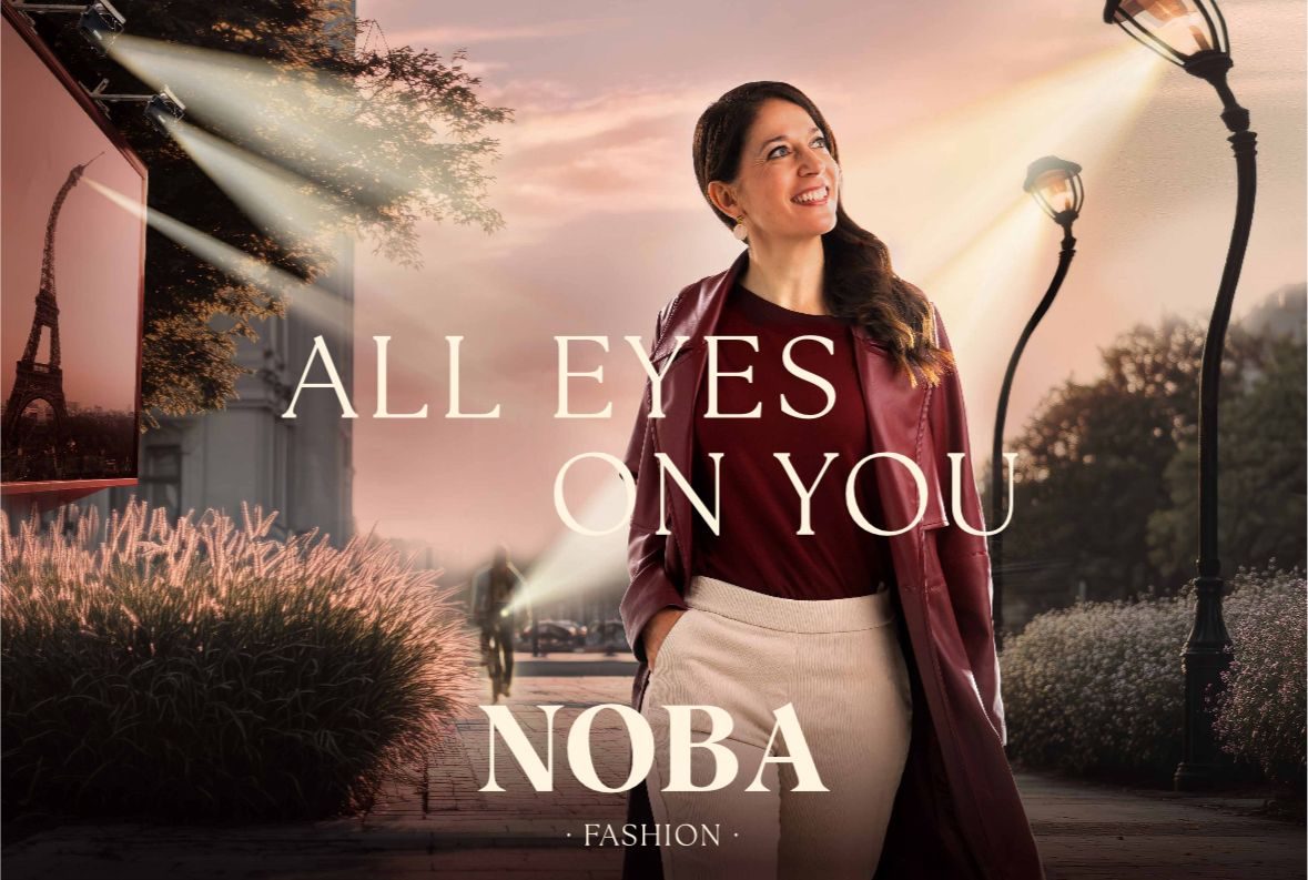 Sasha voor de campagne van Noba Fashion